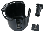 Scotty Cup Holder With Post - Black
