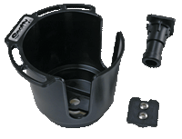 Scotty Cup Holder With Post - Black