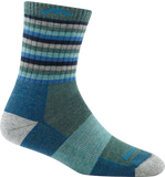 Darn Tough Stripe Micro Crew Cushion Socks (Womens)