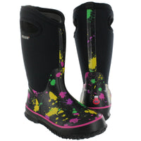 Bogs Classic Paint Splat Tall Waterproof Winter Boot (Kids)