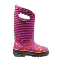 Bogs Classic Flower Stripes Insulated Boot (Kids)