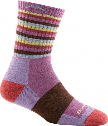 Darn Tough Stripe Micro Crew Cushion Socks (Womens)