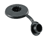 Scotty Threaded Deck Mount - Black