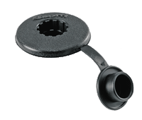 Scotty Threaded Deck Mount - Black